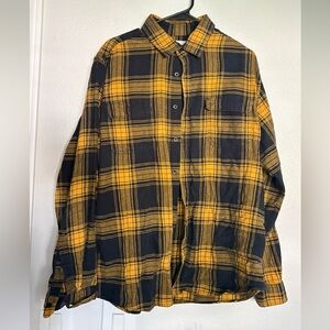 Goodfellow & Co. yellow and black flannel size XL